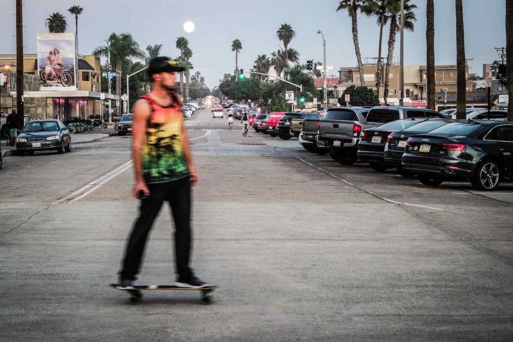San Diego, lungo le spiagge si incontrano atleti, ciclisti, runner e skateboarder (Sara Pellicoro)