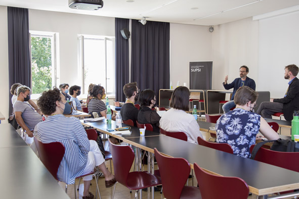 La Filmmaker e la Critics Academy incontrano Carlo Chatrian, con Christopher Small, responsabile della Critics Academy. (S. Spinelli)