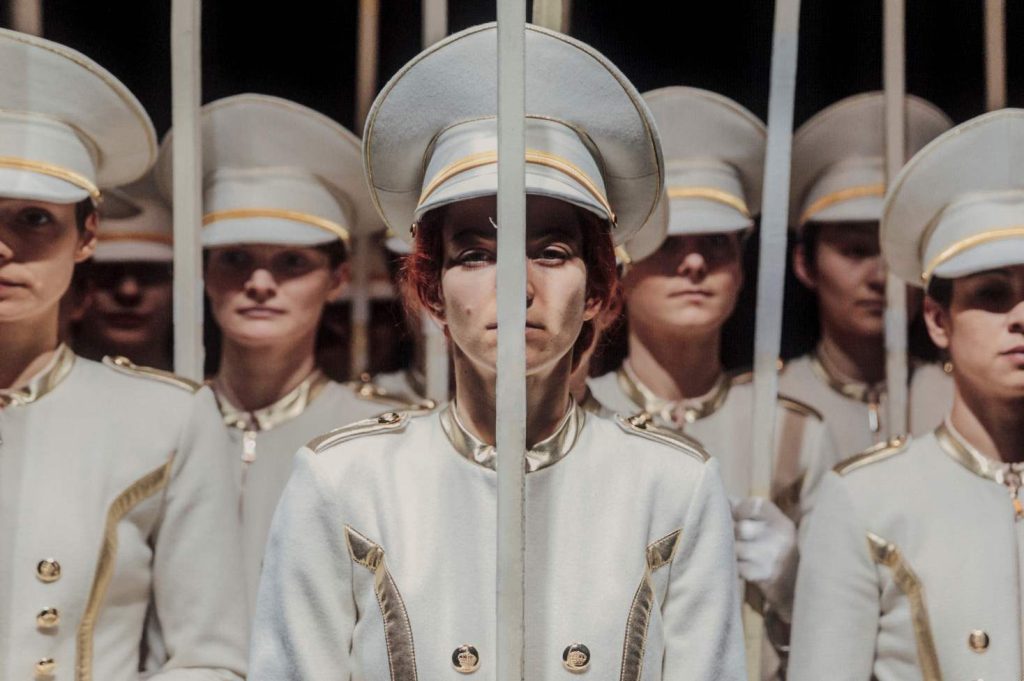 Una scena di «Democracy in America», regia di Romeo Castellucci (Guido Mencari)