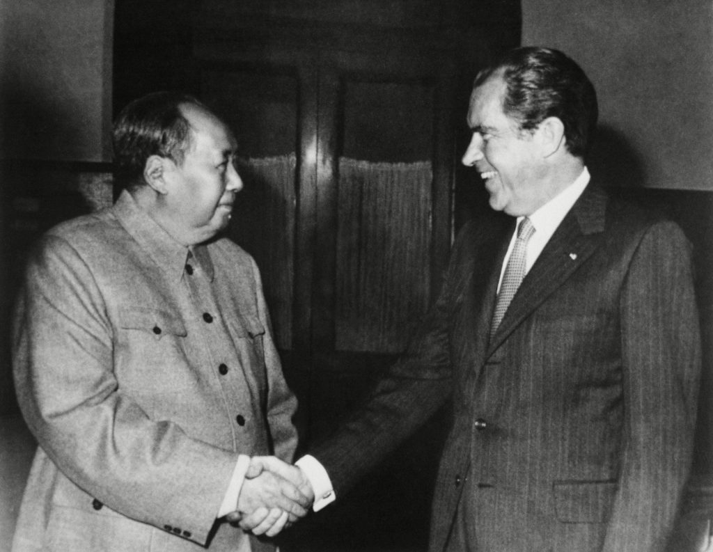 Febbraio 1972. Richard Nixon incontra Mao Tse-Tung in Cina (Shutterstock)