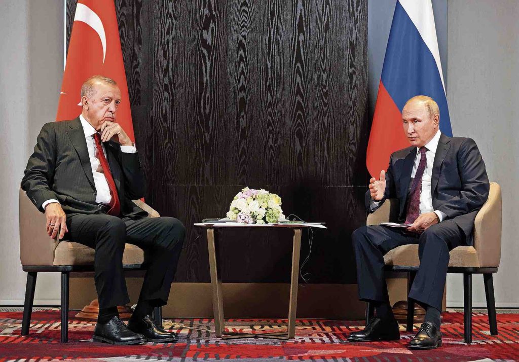 Da sinistra: Recep Tayyip Erdogan e Vladimir Putin (Keystone)