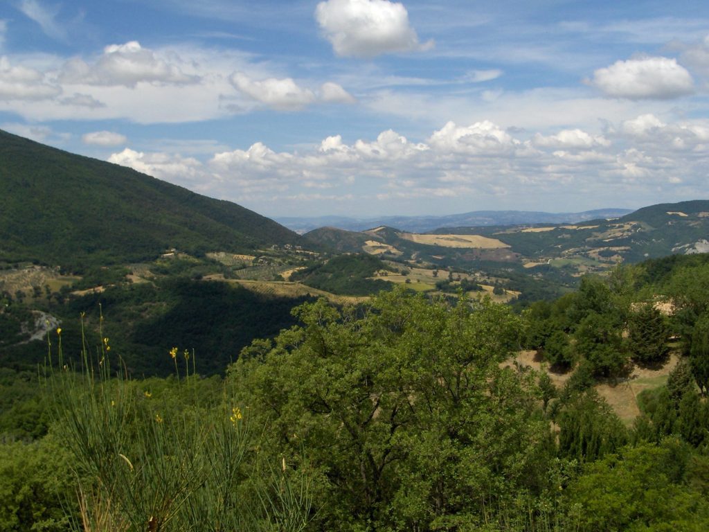 Versante Subasio opposto ad Assisi