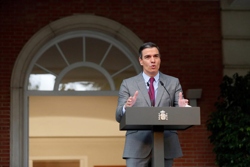 22 giugno 2021, Pedro Sánchez annuncia la concessione dell’indulto ai separatisti catalani in prigione da 4 anni (Keystone)