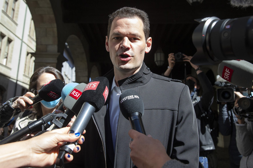 Pierre Maudet ha raccolto oltre 37mila preferenze il 28 marzo (Keystone)