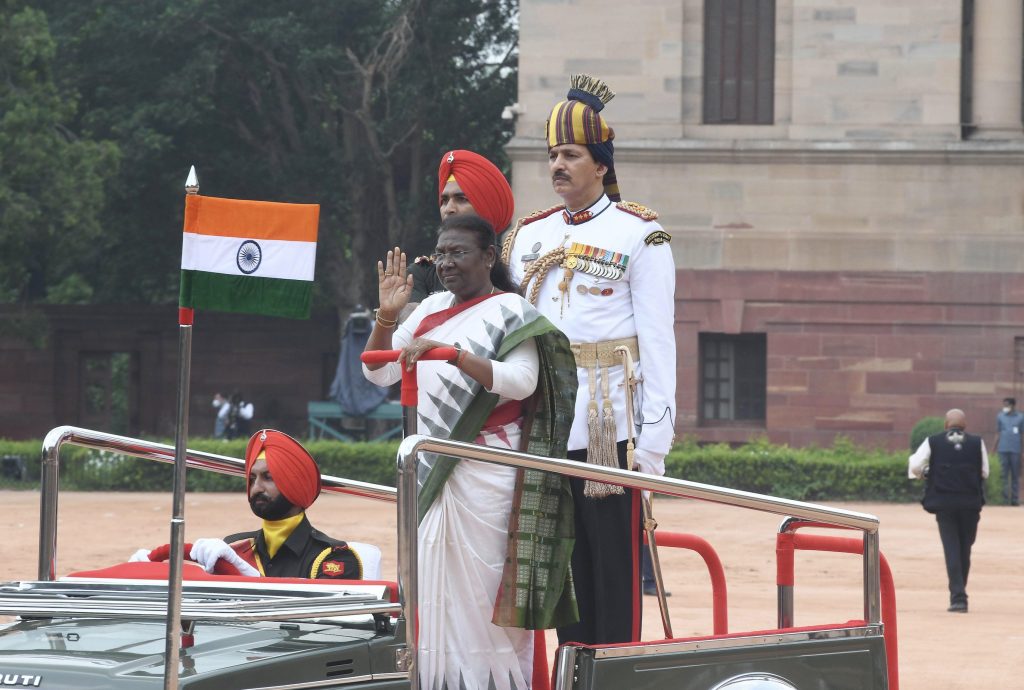 Figlia di un capo-villaggio, Droupadi Murmu è stata fino al 2021 governatore dello Stato di Jahrkand (Keystone)