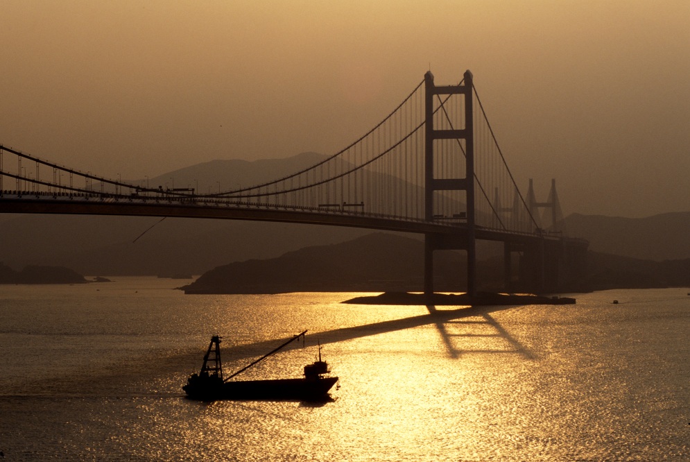 Lantau Bridge.