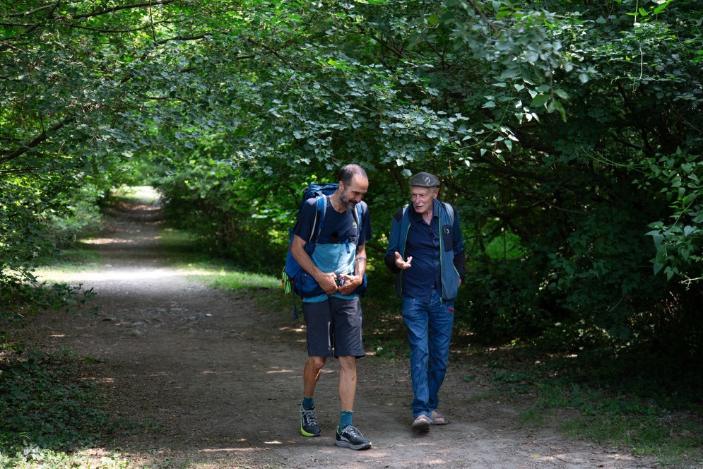 Fabio Andina ed Erri De Luca (Imagofilm Lugano)