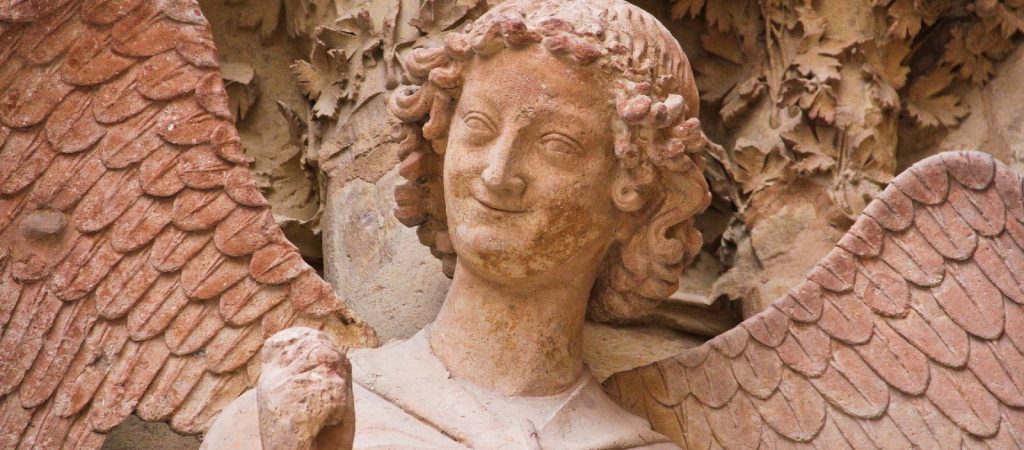 Angelo sorridente, Cattedrale di Reims (Eric Santos/ Wikimedia Commons)