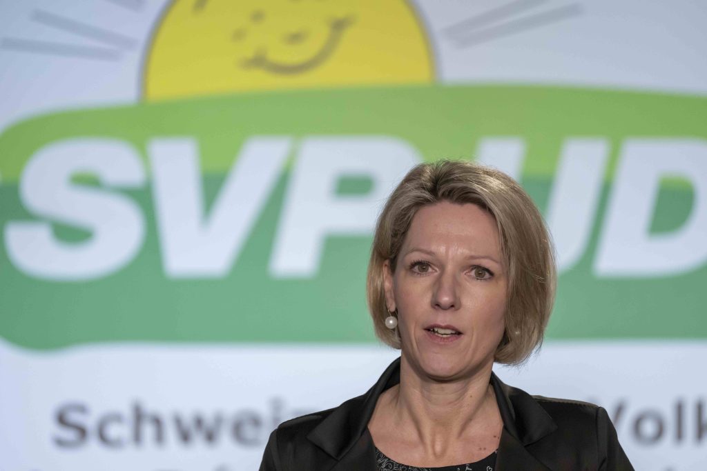 La democentrista Sibylle Jeker nel Canton Soletta (Keystone)