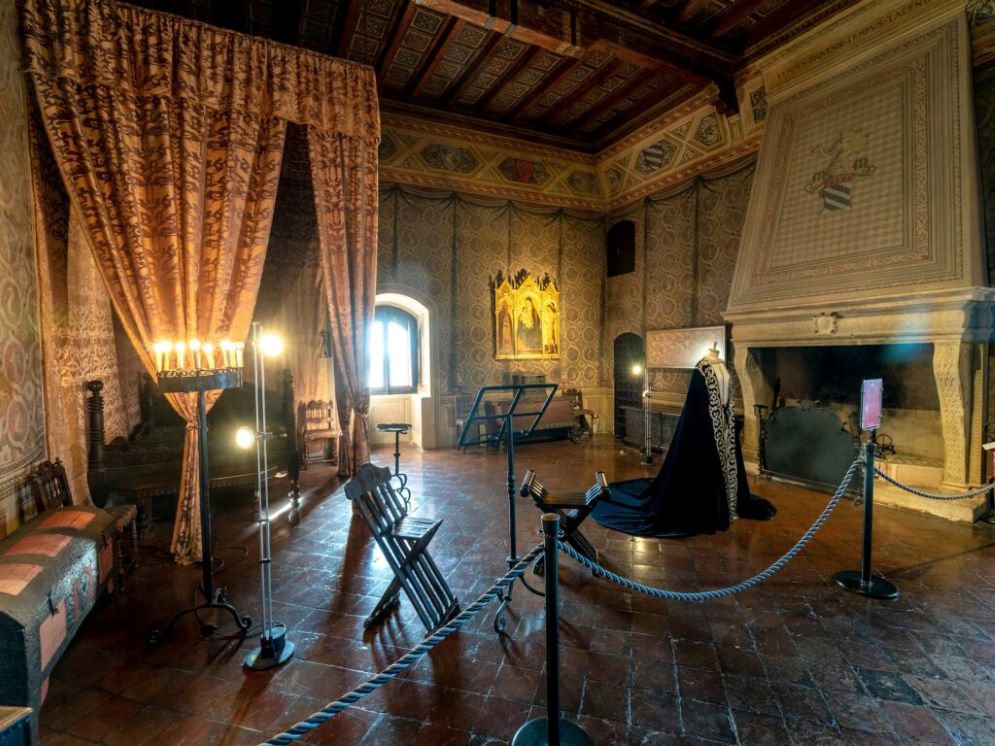 La stanza di Francesca, all’interno del Castello di Gradara