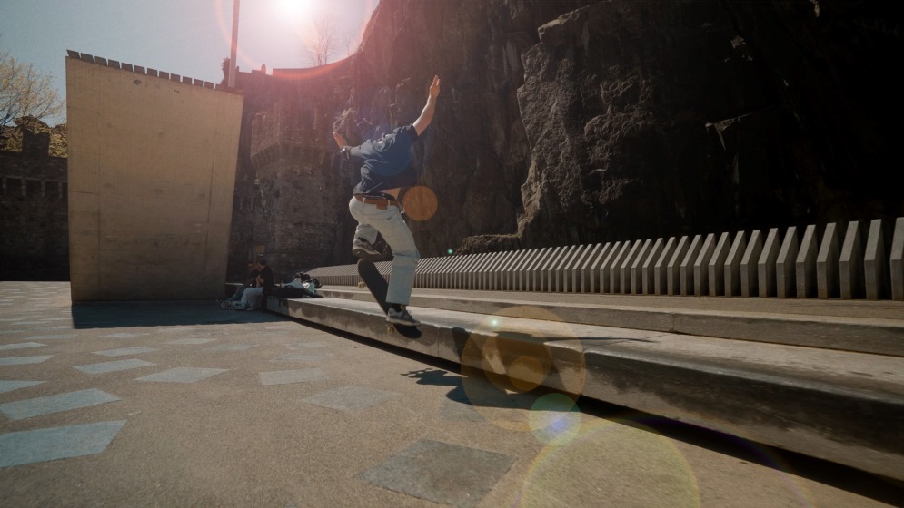 Un’immagine tratta dal documentario Skate Borders (RSI)