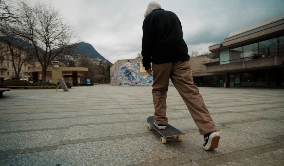 Un’immagine tratta dal documentario Skate Borders (RSI)