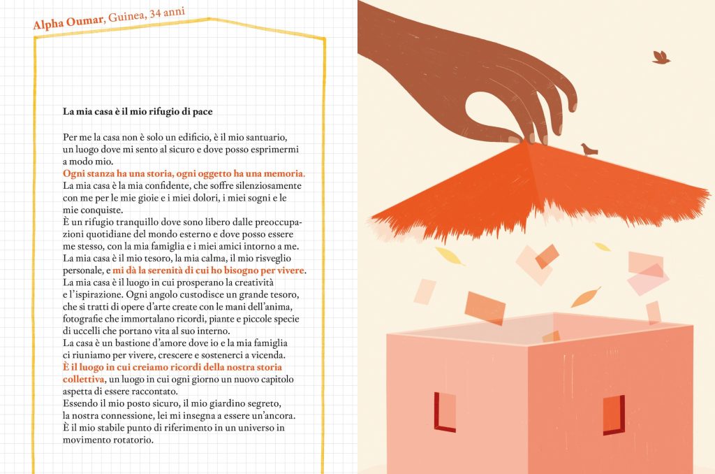 Le illustrazioni del Diario scolastico sul tema della casa sono firmate da Milly Miljkovic