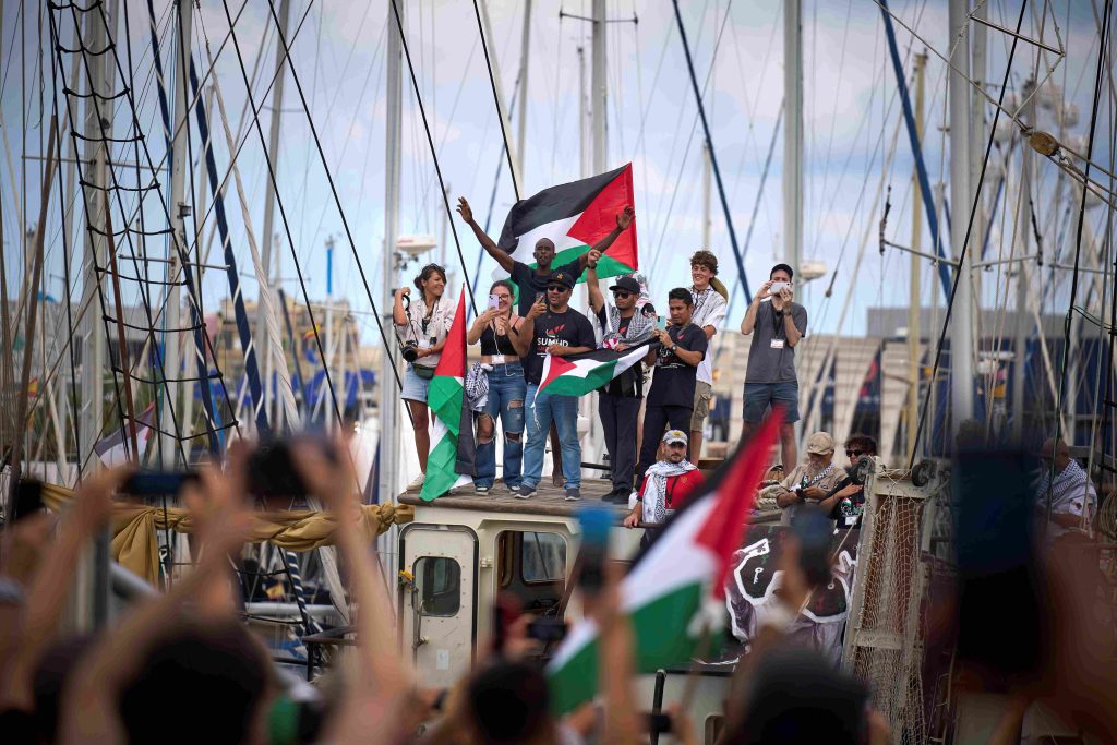 La mobilitazione della Global Sumud Flotilla ha visto decine di migliaia di persone scendere nelle piazze e nei porti d’Europa (Keystone)