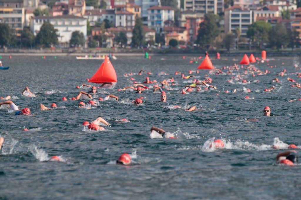 Un’immagine da un’edizione passata di Triathlon Locarno (Foto Garbani)